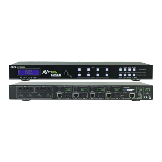 AVProEdge AC-MX88-AUHD-HDBT-GEN2 Manuals