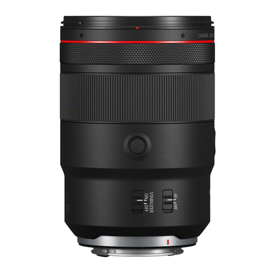 Canon RF 135mm F1.8 L IS USM Manuals