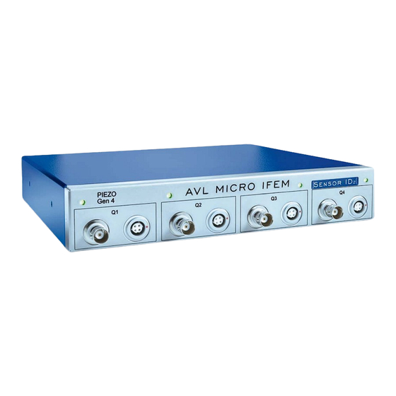 AVL microIFEM Piezo 4P4x Manuals