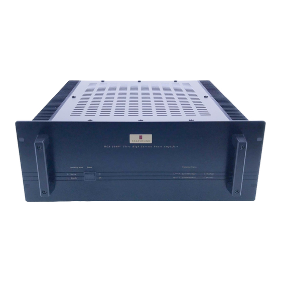 Parasound HCA-2200II Owner's Manual