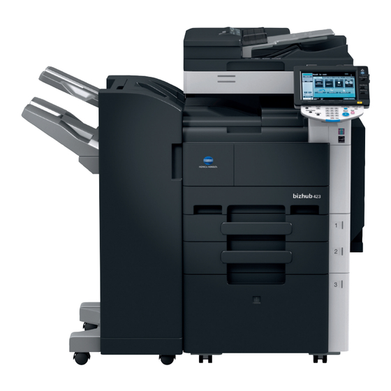 Konica Minolta Bizhub 423 Short Manual