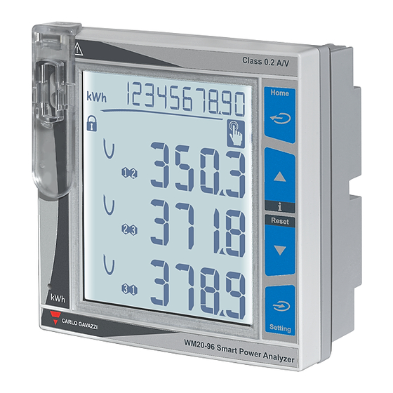 CARLO GAVAZZI WM20 Instruction Manual