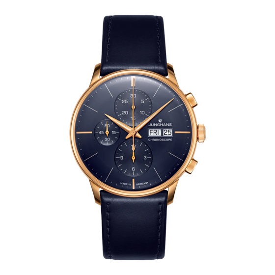 Junghans J880.1 Manual