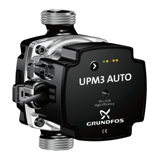 Grundfos UPM3K AUTO Instructions Manual