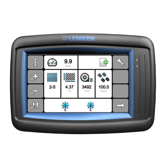 LEMKEN Solitair 8+ Operating Instructions Manual