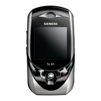 Siemens SL65 Operating Manual