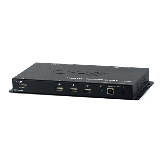 CYP PUV-2606RX HDBaseT Receiver USB Manuals