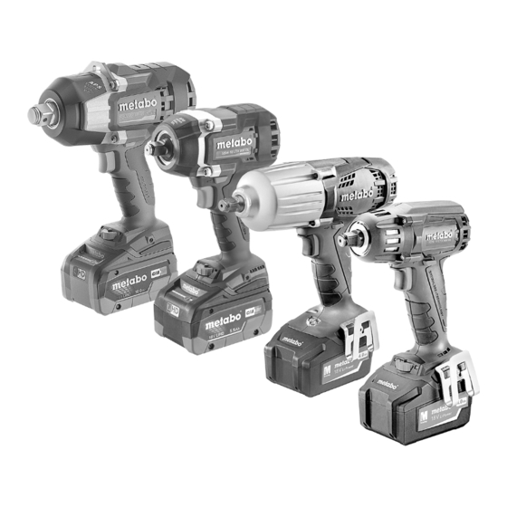 Metabo SSW 18 LTX 1750 BL Operating Instructions Manual