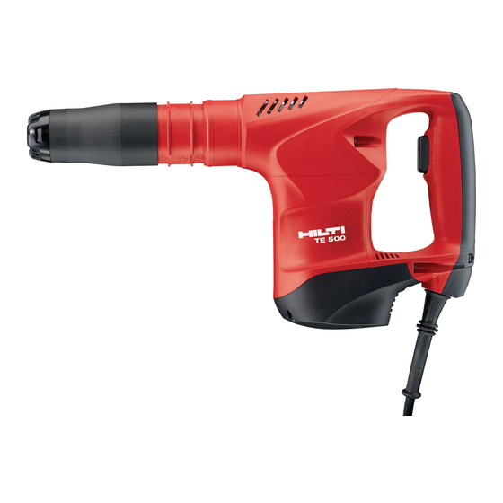 Hilti TE 500 Manual