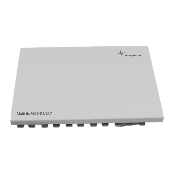 Telegärtner MULTI 6x VM 8-8 Cat.7, AP Assembly Instruction