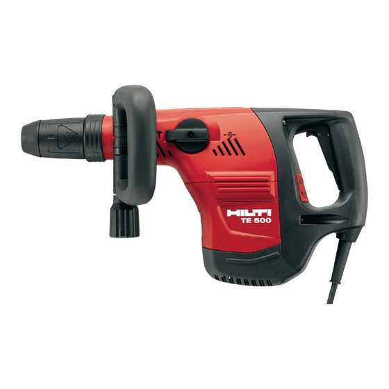 Hilti TE 500 Manual