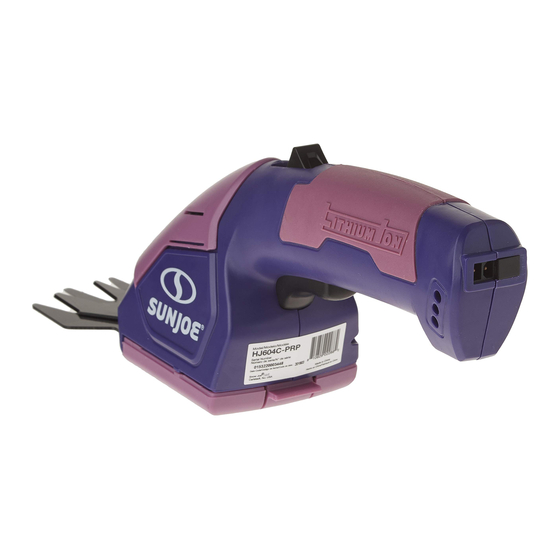 SNOWJOE SUNJOE HJ604C-PRP Operator's Manual
