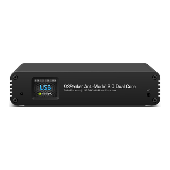 DSPeaker Anti-Mode 2.0 Owner's Manual