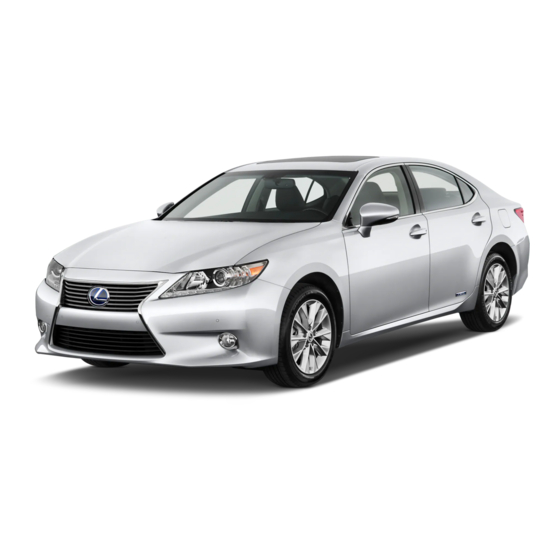 Lexus 2013 ES350 Owner's Manual