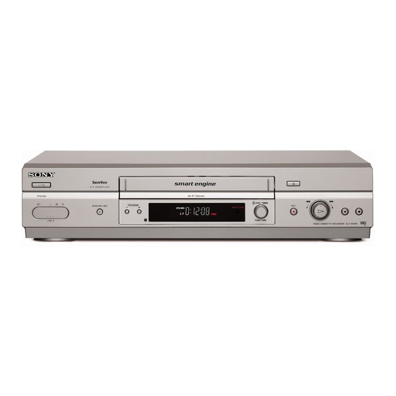 Sony SLV-SE740G Service Manual