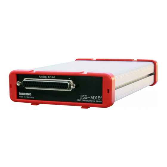 bmcm USB-AD16f Manual