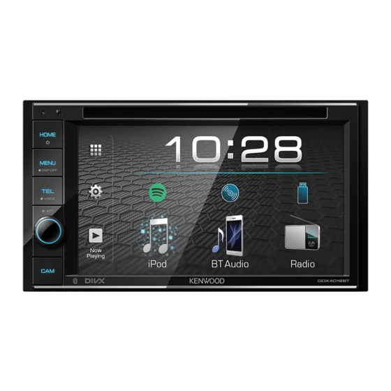 Kenwood DDX4019DAB Instruction Manual