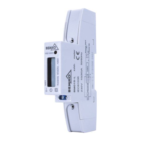 BEMKO BM015L Quick Start Manual