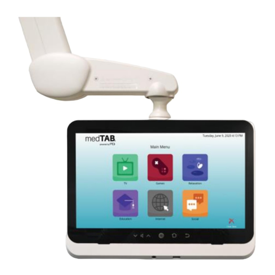 User Manuals: PDi medTAB14D Mobile Patient Cart