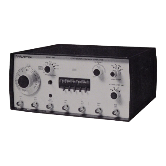 Wavetek 171 Manual
