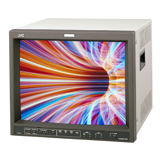 JVC TMH-1750CGU - 17IN MNTR W/ 750 TVL INPUT CARDS OPTIONAL Instructions Manual