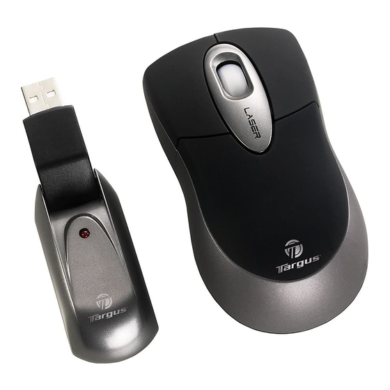 Targus Wireless Laser  Rechargable Notebook Mouse Manuals