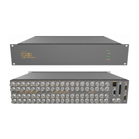 Matrix Switch Corporation MSC-DE3248 Product Manual