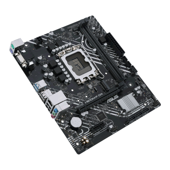 Asus PRIME H610M-F D4 Manuals