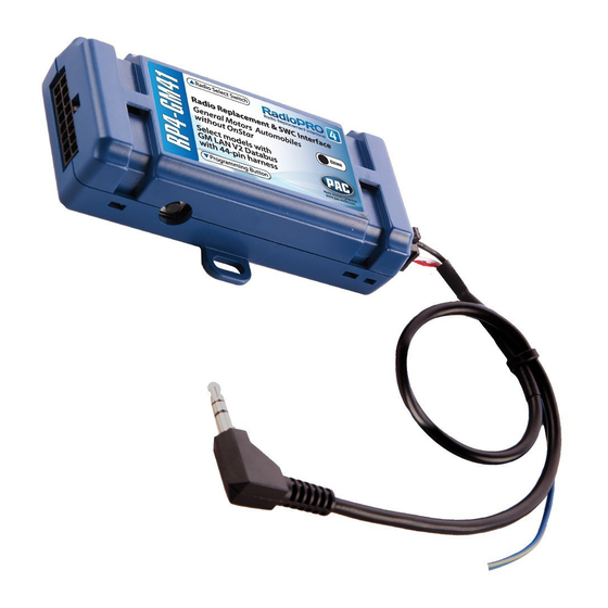 PAC RP4-GM41 Manual