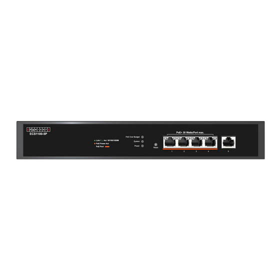 Edge-Core ECS1100-5P Quick Start Manual