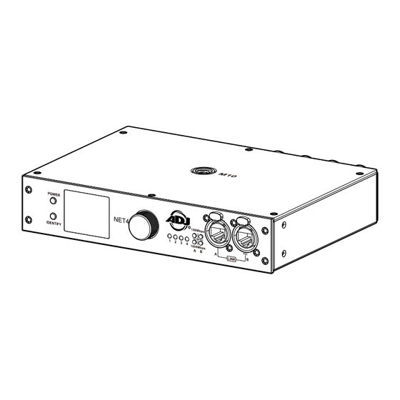 ADJ NET 4 Manuals