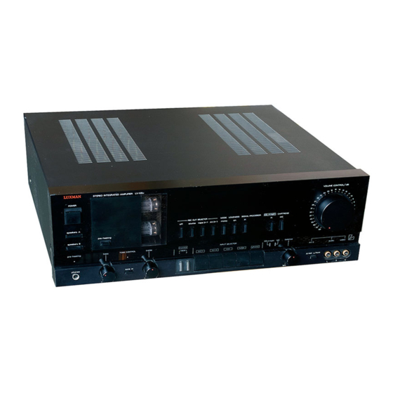 Luxman LV-105u Service Manual