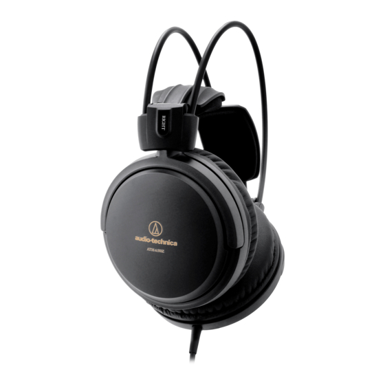 Audio Technica ATH-A550Z Instruction Booklet