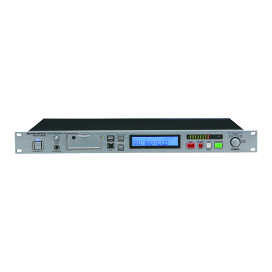 Marantz professional PMD580 Manuals