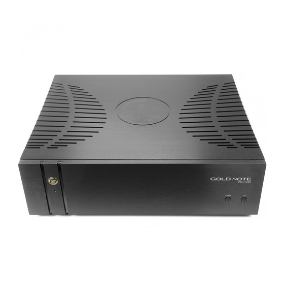 Gold Note PSU-1250 User Manual
