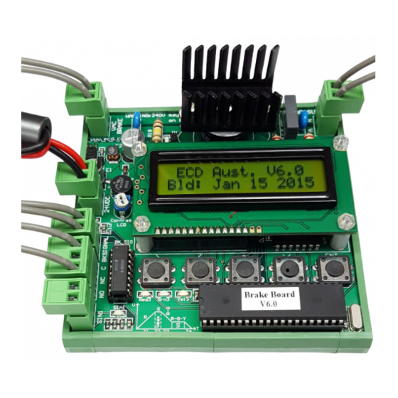 ECD Brake Board Operation Manual