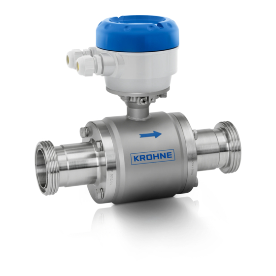 KROHNE OPTIFLUX 6000 Quick Start Manual
