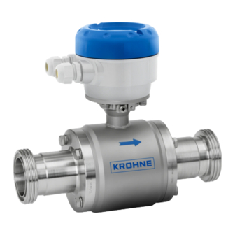 KROHNE OPTIFLUX 6000 Quick Start Manual