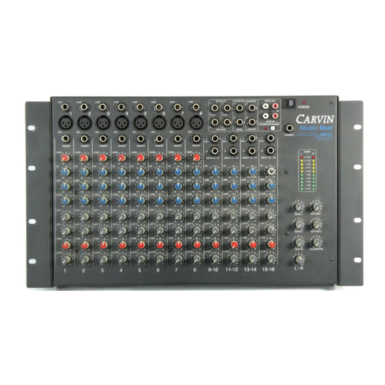 CARVIN STUDIO MATE SM162 Operating Manual