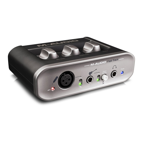 Avid Technology M-Audio Fast Track User Manual