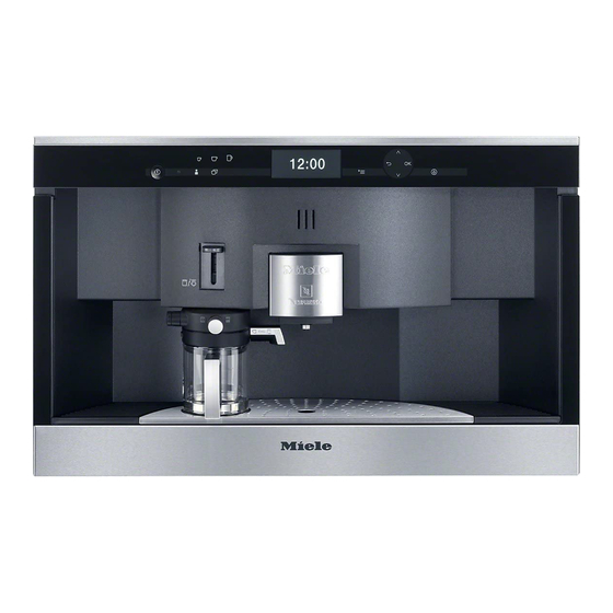 Miele Built-in coffee machine Operating And Installation Instructions