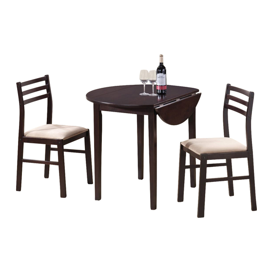 Coaster 130005 Assembly Instructions