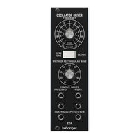 Behringer 921A Oscillator Driver Quick Start Manual