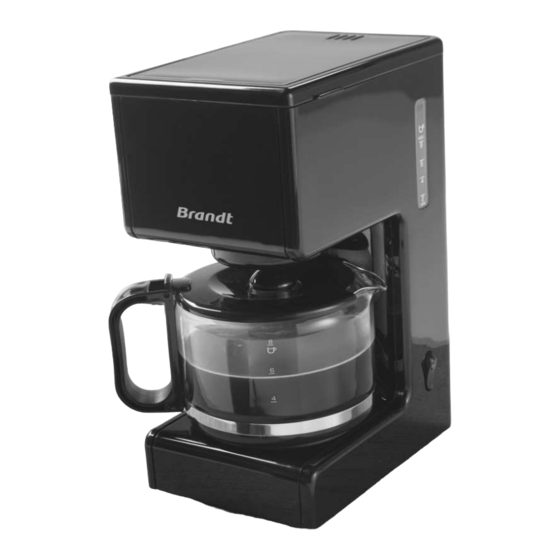 Brandt CAF688 Coffee Maker Manuals