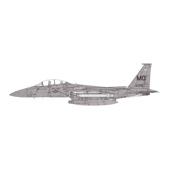 Tamiya BOEING F-15E STRIKE EAGLE W/BUNKER BUSTER Manual