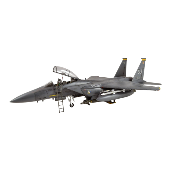 Tamiya BOEING F-15E STRIKE EAGLE W/BUNKER BUSTER Manuals