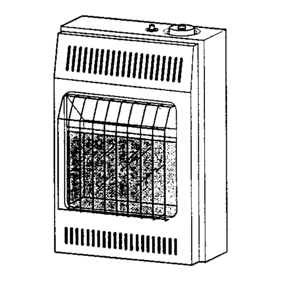 Comfort Glow  CGN10TLA Owner's Operation And Installation Manual