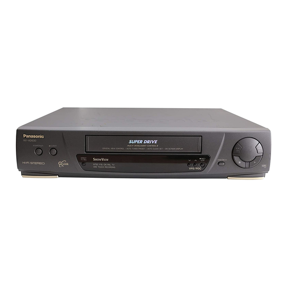 Panasonic NV-HD628 EG Service Manual