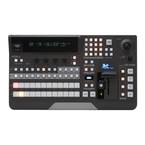 FOR-A HVS-300HS Operation Manual