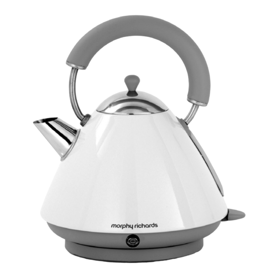 Morphy Richards Traditional kettle Instructions Manual